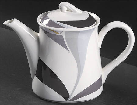 Gotham Gray Tea/Coffee Pot & Lid