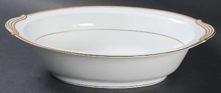 Goldart 10" Oval Vegetable Bowl