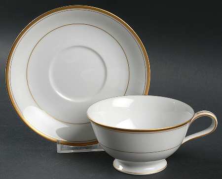 Goldart Footed Cup & Saucer Set