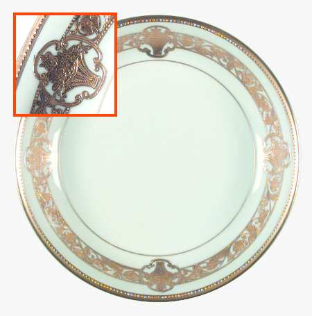 Gold Lace Coupe Soup Bowl