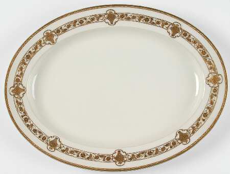 Gold Lace 16" Oval Serving Platter