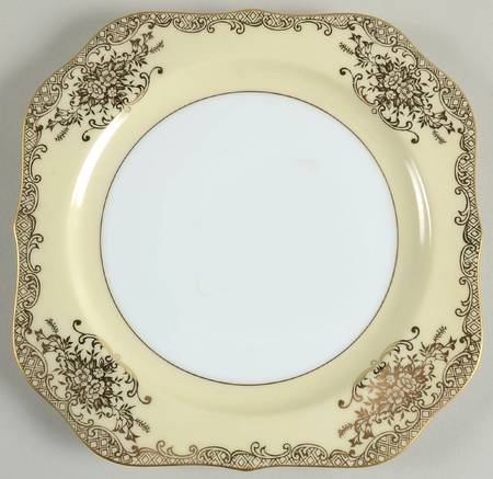 Goldalia Square Salad Plate