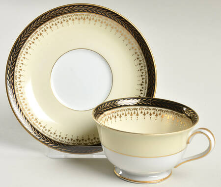 Goldbeam Footed Cup & Saucer Set