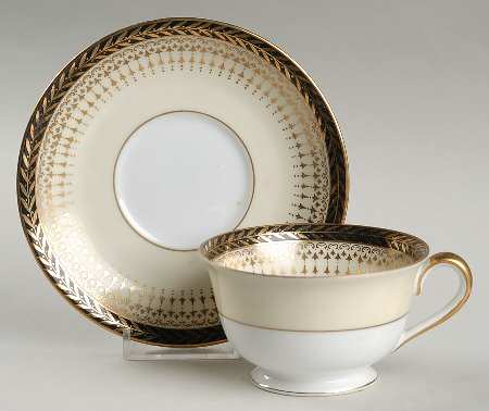 Goldbeam Footed Cup & Saucer Set