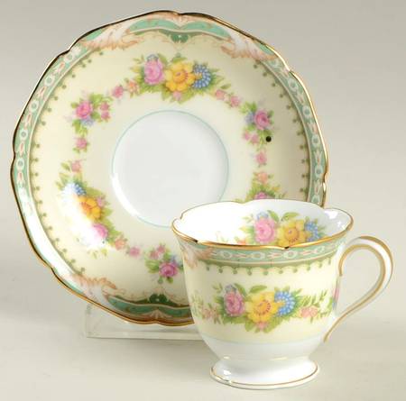 Goldconda Footed Demitasse Cup & Saucer Set
