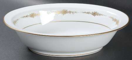 Goldcourt 10" Oval Vegetable Bowl