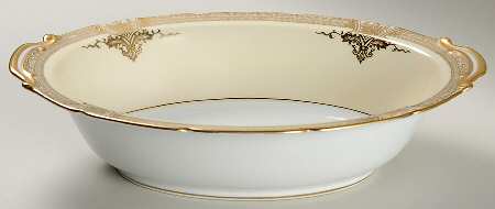 Goldette 10" Oval Vegetable Bowl