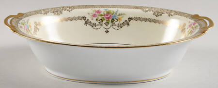 Goldfleur 9" Oval Vegetable Bowl