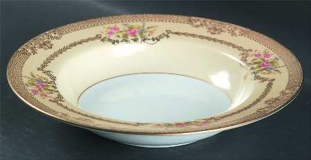 Goldfleur Rim Soup Bowl