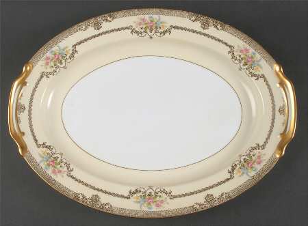 Goldfleur 16" Oval Serving Platter