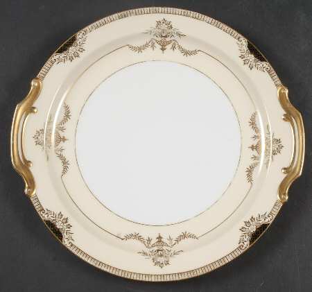 Goldier Handled Cake Plate