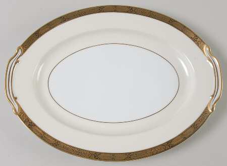 Goldkin (4985) 11" Oval Serving Platter by Noritake