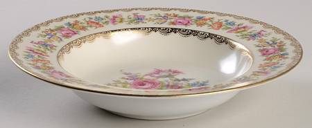 Goldlace Rim Soup Bowl