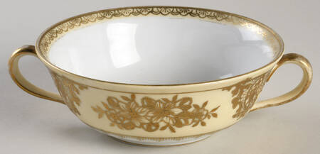 Goldlinda Flat Cream Soup Bowl