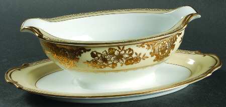 Goldlinda Gravy Boat with Attached Underplate