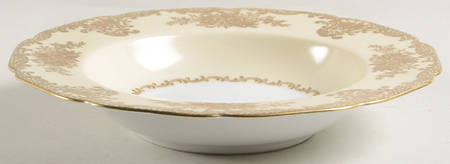 Goldlure Rim Soup Bowl