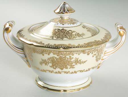 Goldlure Sugar Bowl & Lid