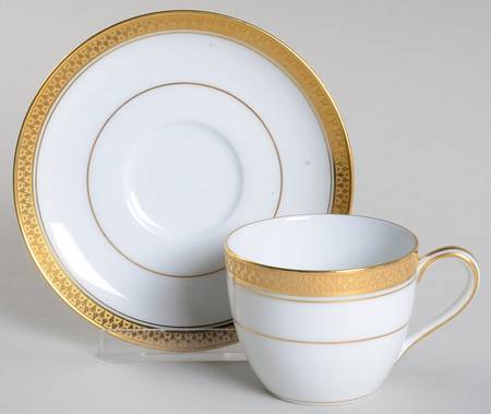 Goldridge Flat Demitasse Cup & Saucer Set