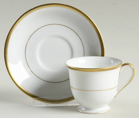 Goldray Footed Demitasse Cup & Saucer Set