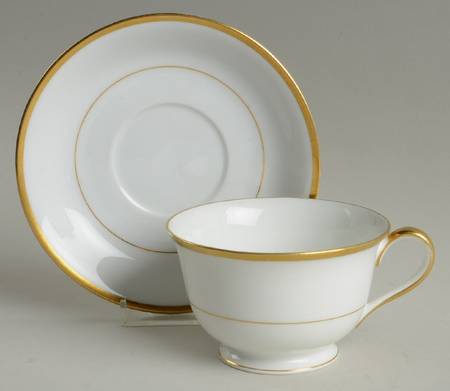 Goldray Footed Cup & Saucer Set