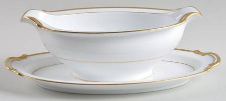 Goldray Gravy Boat with Attached Underplate