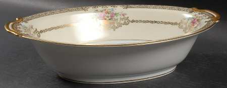 Goldrina 10" Oval Vegetable Bowl