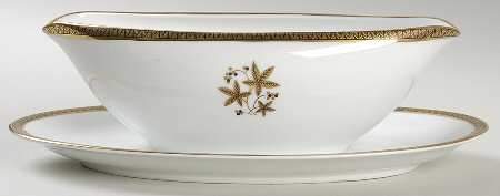 Goldston Gravy Boat with Attached Underplate