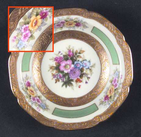 Goldtonia Rim Fruit/Dessert (Sauce) Bowl