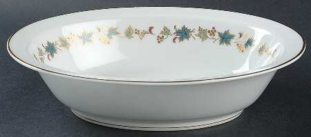 Goldvine 10" Oval Vegetable Bowl