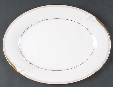 Golden Lily 13" Oval Serving Platter