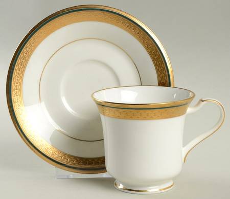 Golden Mastery Footed Cup & Saucer Set