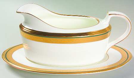 Golden Mastery Gravy Boat & Underplate (Relish/Butter)