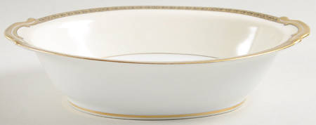 Goldnoir 9" Oval Vegetable Bowl
