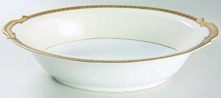 Goldnoir 10" Oval Vegetable Bowl
