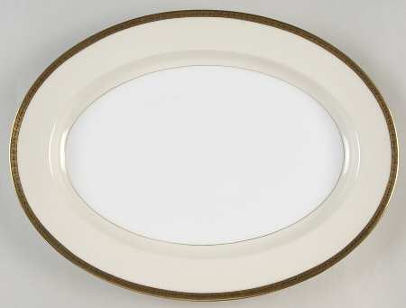 Goldnoir 16" Oval Serving Platter