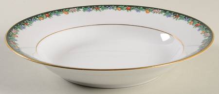 Golden Orchard Large Rim Soup Bowl
