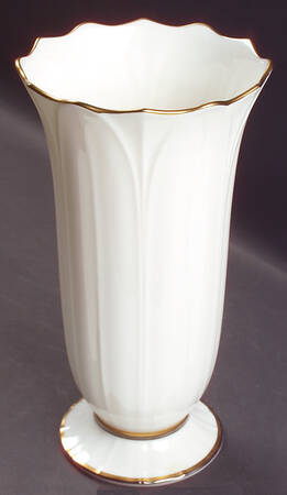 Gold and Platinum 9" Vase