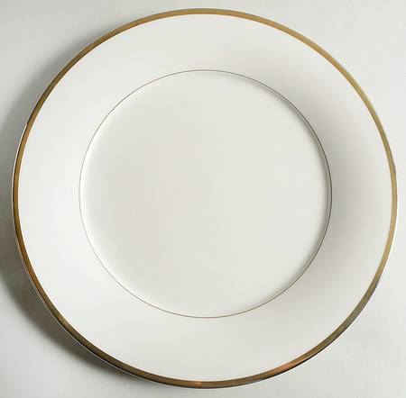 Gold and Platinum 12" Chop Plate (Round Platter)