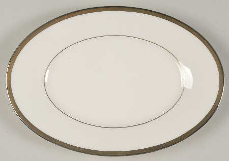 Gold and Platinum Relish/Butter Tray