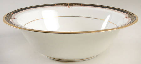 Gold and Sable 9" Round Vegetable Bowl