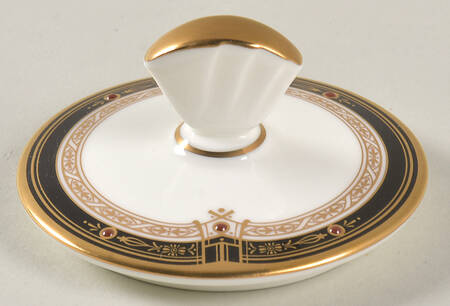 Gold and Sable Lid for Sugar Bowl