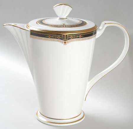 Gold and Sable Coffee Pot & Lid