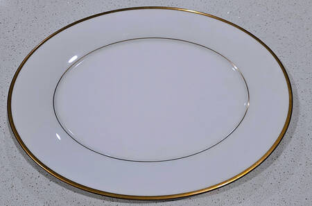 Golden Serenade 13" Oval Serving Platter