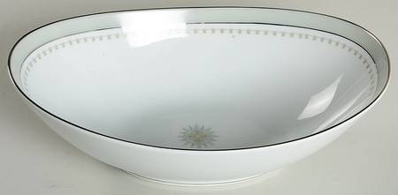 Gotham (Platinum) 10" Oval Vegetable Bowl