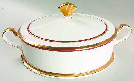 Golden Tribute Round Covered Vegetable