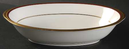 Golden Tribute 10" Oval Vegetable Bowl