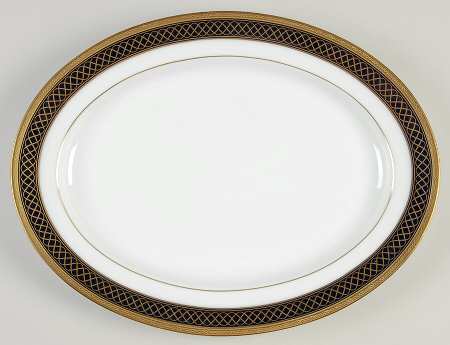 Golden Twilight 13" Oval Serving Platter