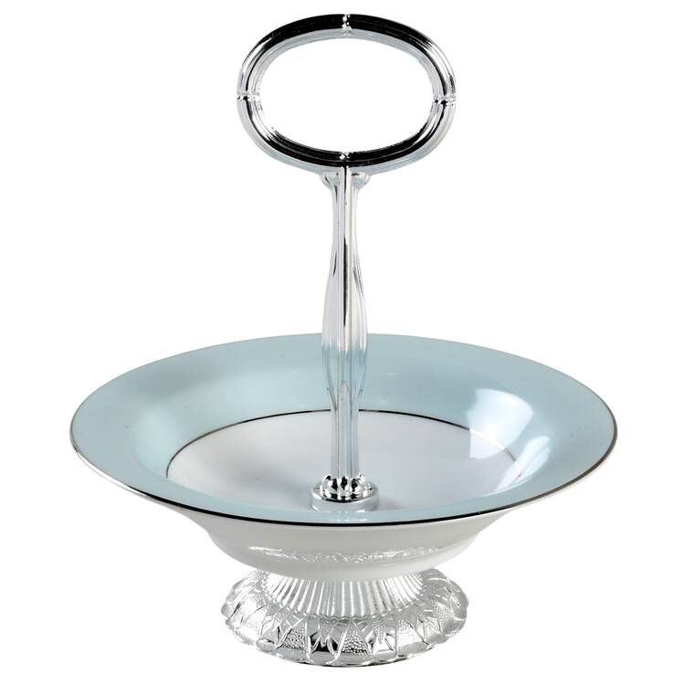 Grandeur 6"-7" Handled Footed Nut Dish HC
