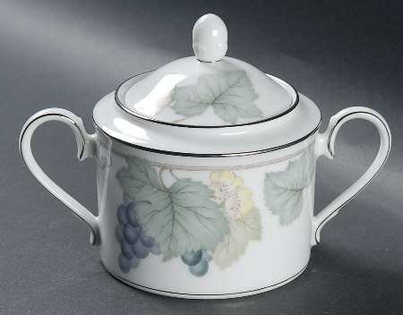 Grape Arbor Sugar Bowl & Lid