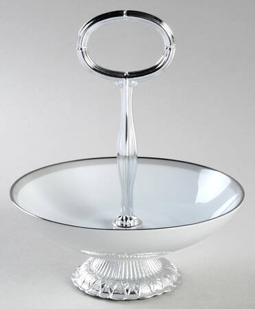 Graytone 6"-7" Handled Footed Nut Dish HC
